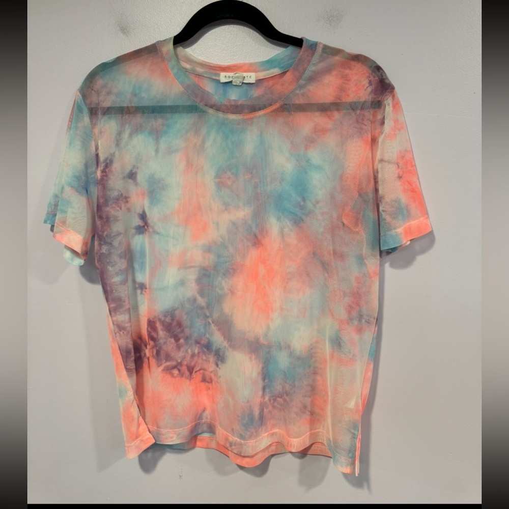 Lover era mesh blue and pink tshirt